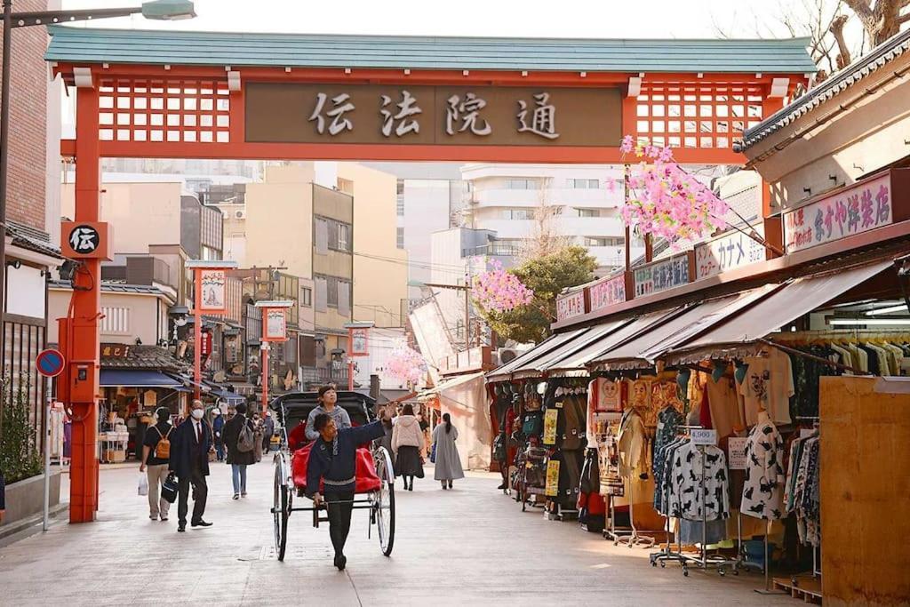 403 Oshiage Sta 3Mins Walk! Wi-Fi & Elevator 4Pax Apartment Tokyo Luaran gambar