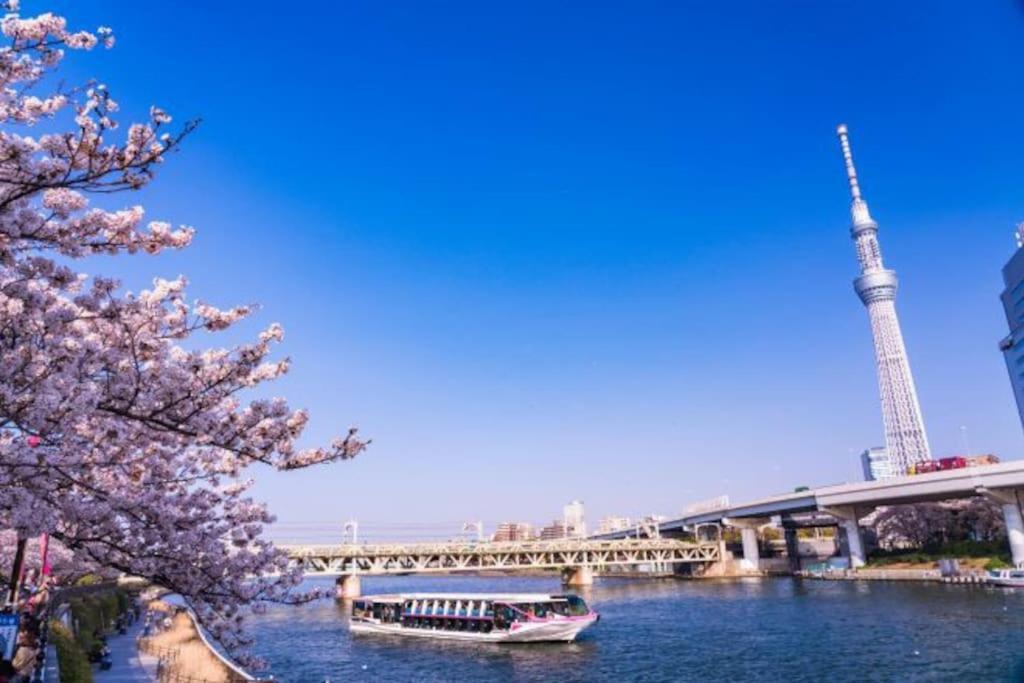 403 Oshiage Sta 3Mins Walk! Wi-Fi & Elevator 4Pax Apartment Tokyo Luaran gambar