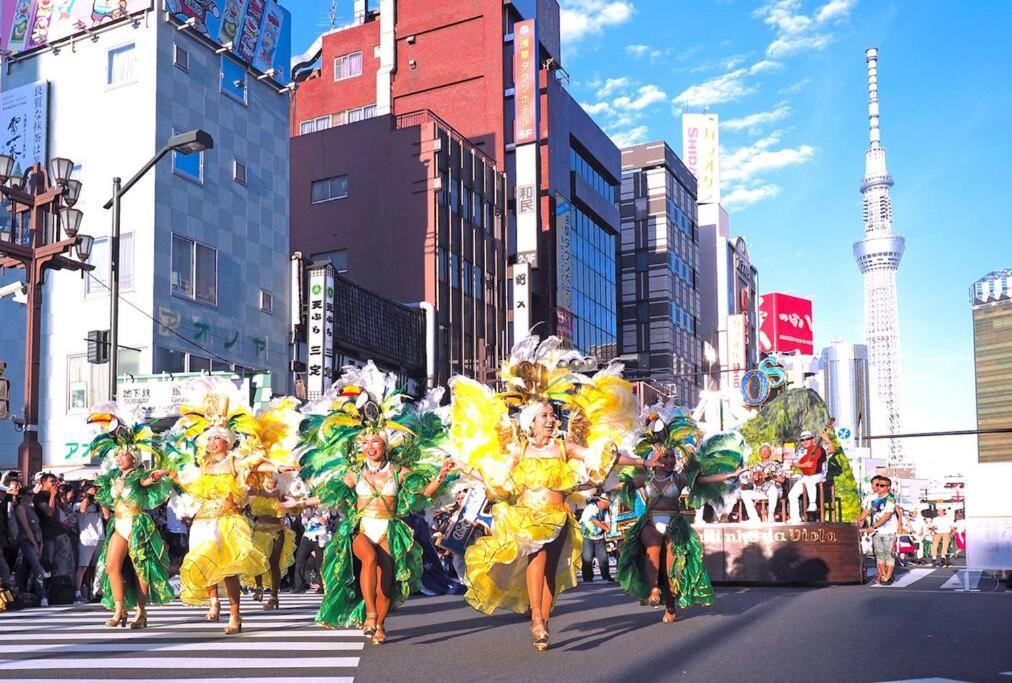 403 Oshiage Sta 3Mins Walk! Wi-Fi & Elevator 4Pax Apartment Tokyo Luaran gambar